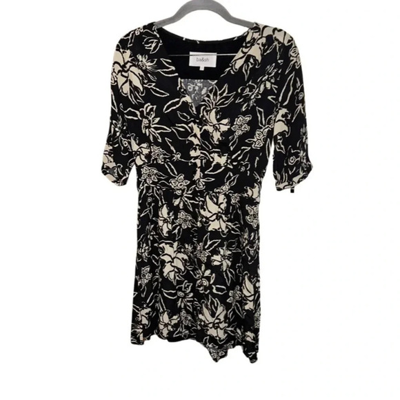 ba&sh Soma Mini Dress Black Ivory Size 0 - Picture 5 of 12